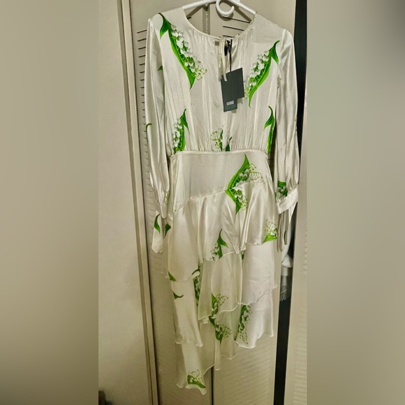 Cynthia Rowley Florence Lily of the Valley Print maxi dress. Size 2 - Picture 4 of 5